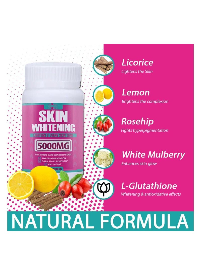 Lovisah Skin Whitening and lightening capsules 5000mg - Image 4