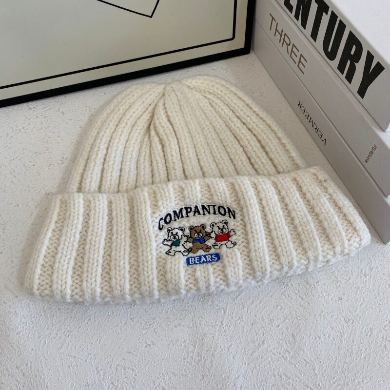 Mickey Beanie Women  Spring  Funny Knit Hat Acrylic - Image 1