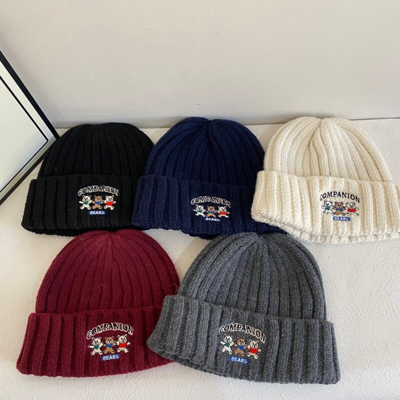 Mickey Beanie Women  Spring  Funny Knit Hat Acrylic - Image 2
