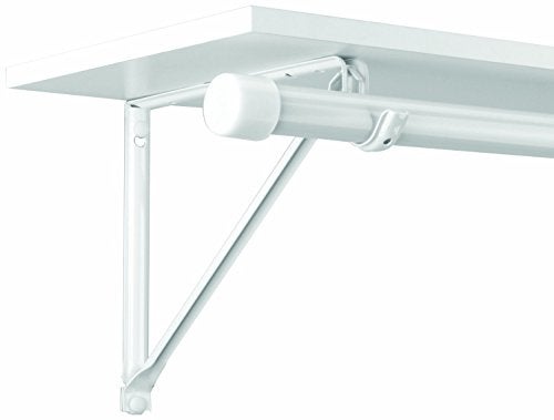 John_Sterling Closet Pro RP-0044-BWT Light Duty 11 in. Shelf And Rod Bracket, White - Image 2