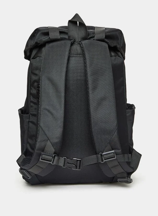 Styli Solid Backpack With Drawstring Closure