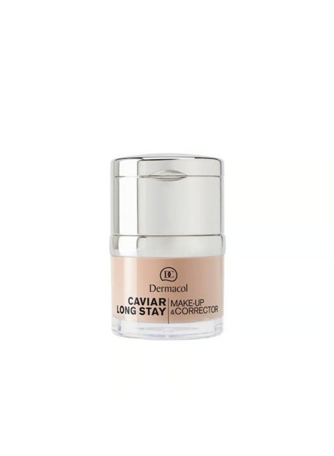 Dermacol Caviar Long Stay Makeup & Corrector 5.0 Cappuccino 30ml - Image 1