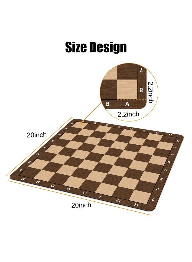 LEAP Chess Board Only 20" & 0.042" Super Thiness Mousepad Material Nonslip Fold Or Roll Up Way Storage - Image 3