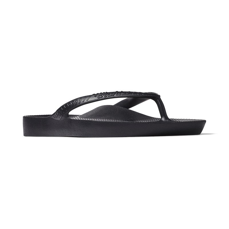 Archies Arch Support Flip Flops for Men & Women â€“ Orthotic Sandals for Plantar Fasciitis Relief â€“ Lightweight, Cushioning, Shock-Absorbing Sandals for Walking, Foot Pain & All-Day Comfort - Black (US Men's 11 / US Women's 12) - Image 3