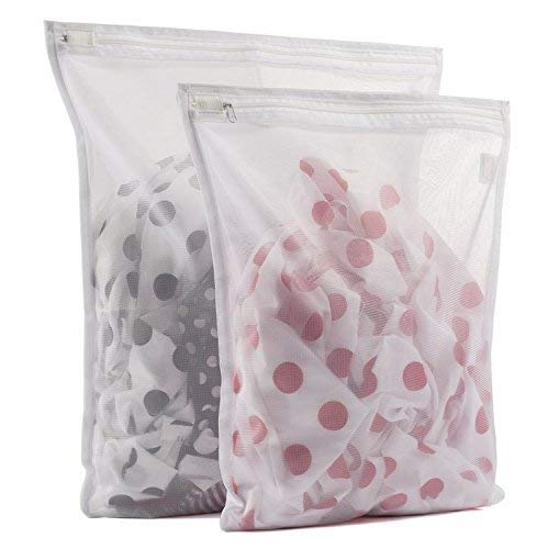 SWAB Mesh Laundry Clothes Washing Bag for Washing Machine Combo of 01 Medium and 01 Large(02 Bag) - Image 1