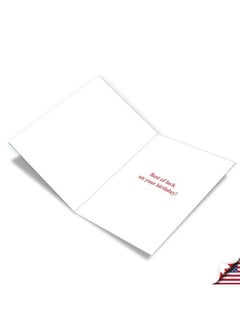 NobleWorks Extra Large Hysterical Birthday Greeting Card 8.5 X 11 Inch With Envelope (1 Pack) Oversize Jumbo Bday Same Odds J2098Bdg  - Image 3