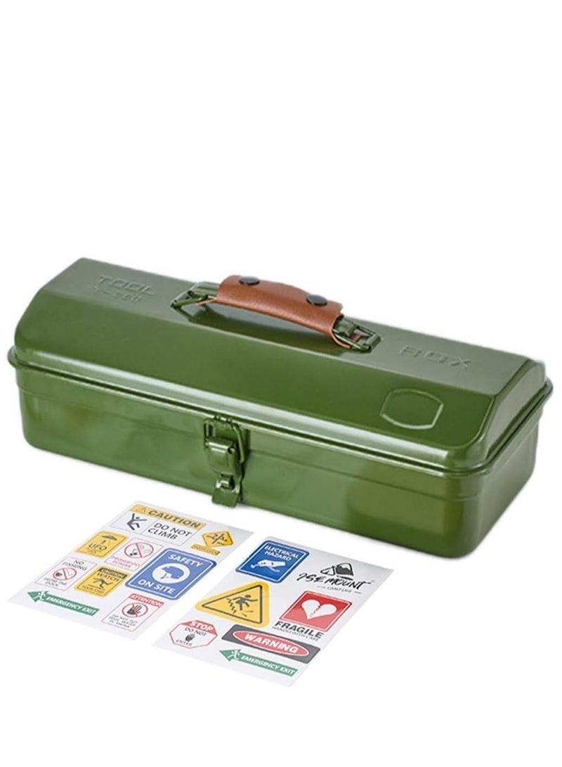 في الهواء الطلق أدوات صندوق تخزين المحمولة التخييم نزهة صندوق اليد صندوق أدوات معدنية متعددة الوظائف الحديد الأدوات حقيبة أدوات ألومنيوم محمولة صندوق مع ملصقات إصلاح صندوق تخزين العدة الحاويات مع المعادن لتخزين أداة - Image 1