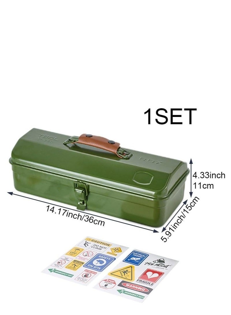 في الهواء الطلق أدوات صندوق تخزين المحمولة التخييم نزهة صندوق اليد صندوق أدوات معدنية متعددة الوظائف الحديد الأدوات حقيبة أدوات ألومنيوم محمولة صندوق مع ملصقات إصلاح صندوق تخزين العدة الحاويات مع المعادن لتخزين أداة - Image 2