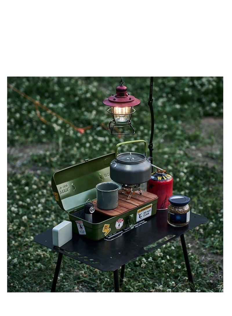 في الهواء الطلق أدوات صندوق تخزين المحمولة التخييم نزهة صندوق اليد صندوق أدوات معدنية متعددة الوظائف الحديد الأدوات حقيبة أدوات ألومنيوم محمولة صندوق مع ملصقات إصلاح صندوق تخزين العدة الحاويات مع المعادن لتخزين أداة - Image 5