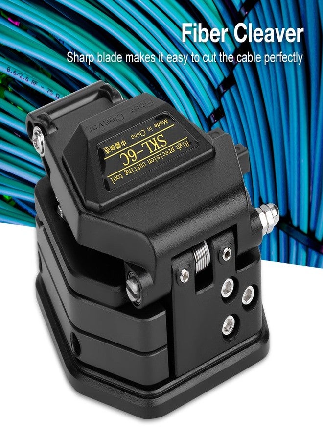 Ejoyous Optic Fiber Cleaver, SKL-6C 18mm Durable High Precision Fiber Optic Cleaver Optical Fiber Cable Cutting Tool with Bag for 125um Diameter of Optic Fiber - Image 2