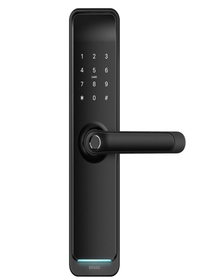 areb - AREB WiFi Smart Door Lock size 72 * 55 five unlocking methods Fingerprint PIN code app control key card emergency key automatic lock and anti theft security for homes and offices - Image 1
