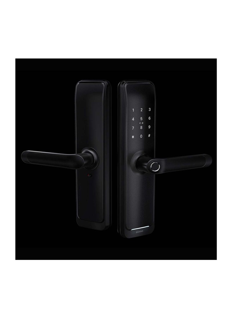areb - AREB WiFi Smart Door Lock size 72 * 55 five unlocking methods Fingerprint PIN code app control key card emergency key automatic lock and anti theft security for homes and offices - Image 1