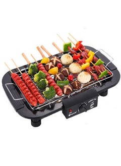 BBQ Electric Barbecue Grill Smokeless Indoor/Outdoor Portable Kitchen BBQ Grill 2000W with Adjustable Temperature Control, Removable Water Filled Drip Tray Electric Grill  - Image 1
