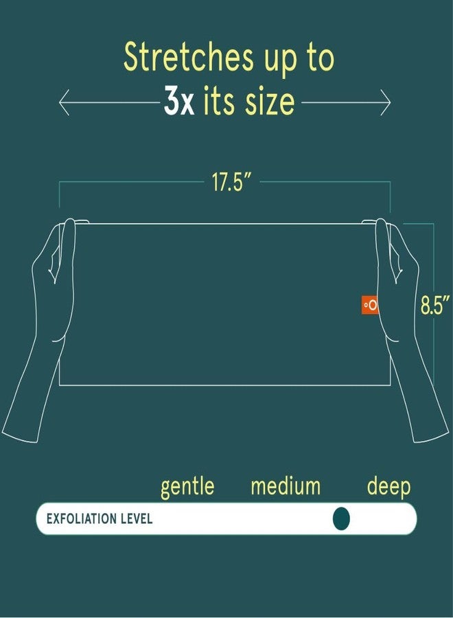 Cleanlogic Body Exfoliating Cloth, Stretchy Sport Exfoliator Bath and Shower Washcloths Ideal for Post-Workout Cleanse, Daily Skincare Tool, 3 Count Value Pack - Image 3