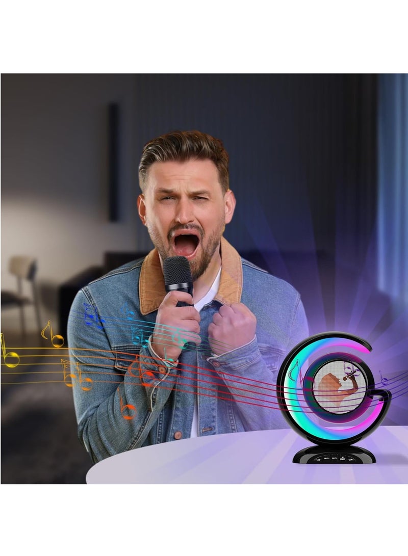 ELTRAZONE Karaoke Machines, Singing Machine Karaoke, Portable Blue Tooth Speaker, 2 Blue Tooth Wireless Microphones Various Ambient Lights, Wireless Karaoke Microphones for Adults, Speaker Support TWS/USB/TF - Image 5