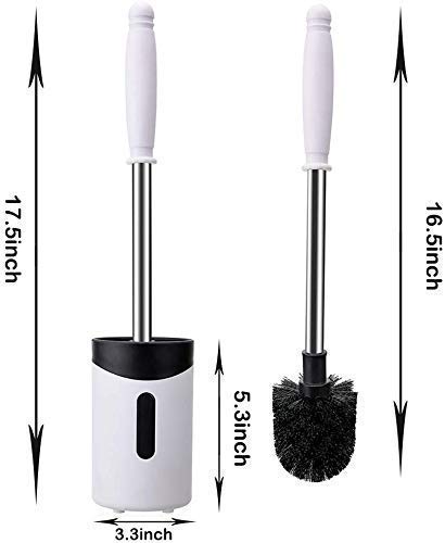 Envop Wall Mounted Washroom Toilet Brush Plastic Holder Stand with Cleaning Tools - Image 4
