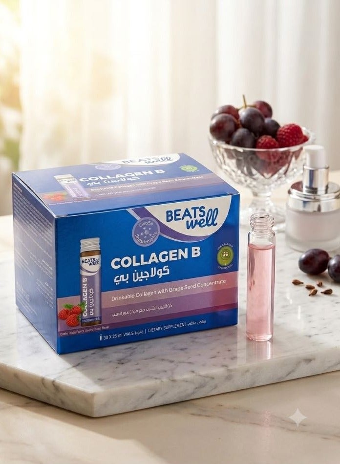Beatswell Collagen B Exotic Fruit Flavour - 30 Drinkable Vials - Image 1