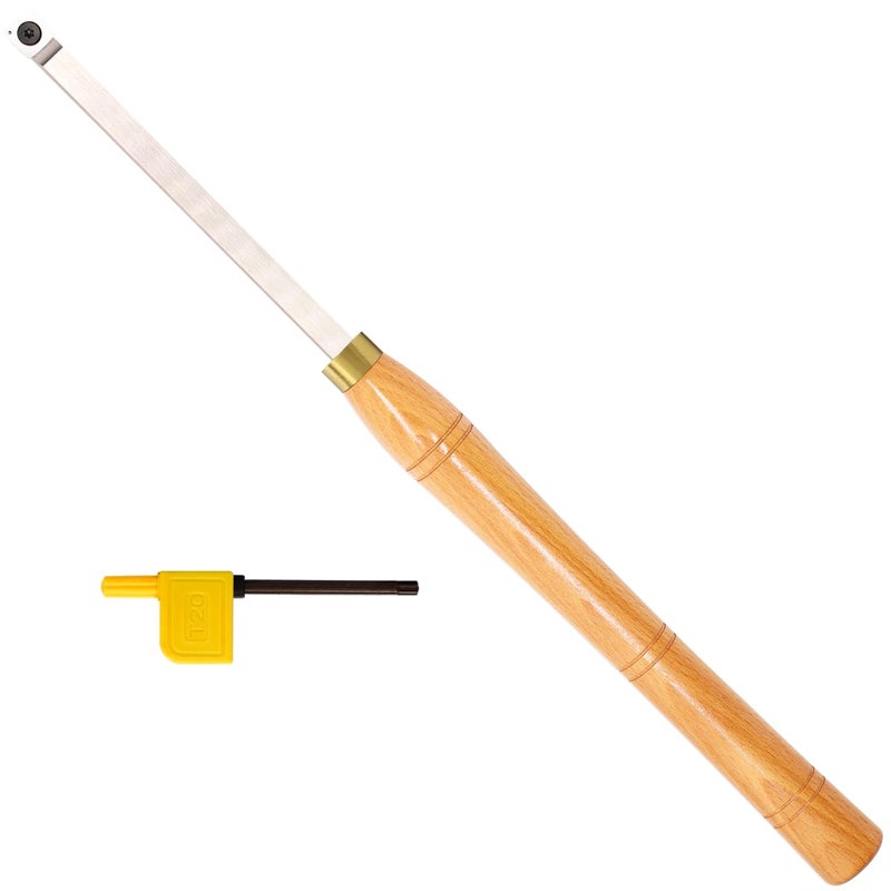 Asieg Tool 19.68 Inches Carbide Tipped Lathe Wood Turning Tools Rougher Chisel Tool Bar with 15mm Square Radius Carbide Insert for Wood Hobbyist or DIY or Carpenter - Image 1