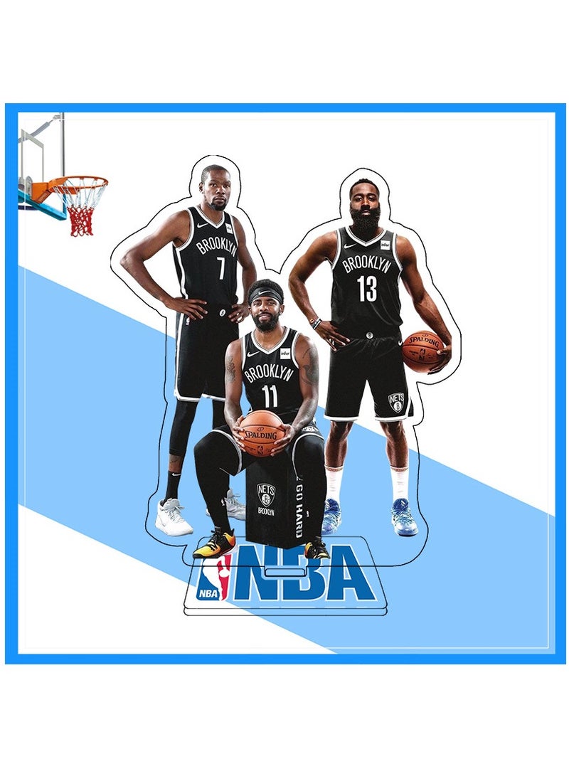 حامل عرض NBA Stars-Nets للديكور المنزلي والمكتب والمدرسة، هدية رائعة لمحبي كرة السلة - 15 سم - Image 1