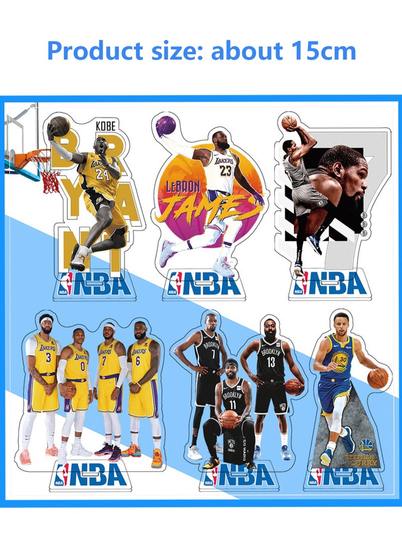 حامل عرض NBA Stars-Nets للديكور المنزلي والمكتب والمدرسة، هدية رائعة لمحبي كرة السلة - 15 سم - Image 2