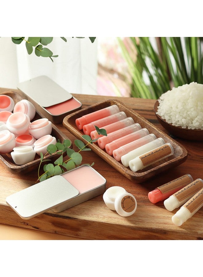 DilaBee Craftzee Lip Balm Making Kit Diy Lip Gloss Kit With Natural Beeswax Base Shea Butter Sweet Almond Oil Essential Oils Tubes Jars & More Craft Kit For Adults - Image 5