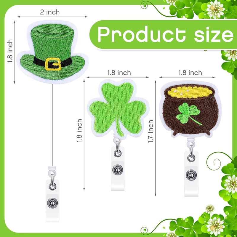 klarako 5 Pieces Cute Nurse Badge Reels Felt Retractable Badge Reels Nursing Name Badge Holder Practical ID Badge Holder Gift for Nurses Students Teachers (Lovely Style) - Image 2