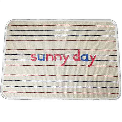 UKELER Kids Rug Montessori Mat Children Playing Mat for Nursery Cotton Montessori Working Rug Suitable for Uppercase Letters, 23.6''×31.5'', Stripes - Image 4