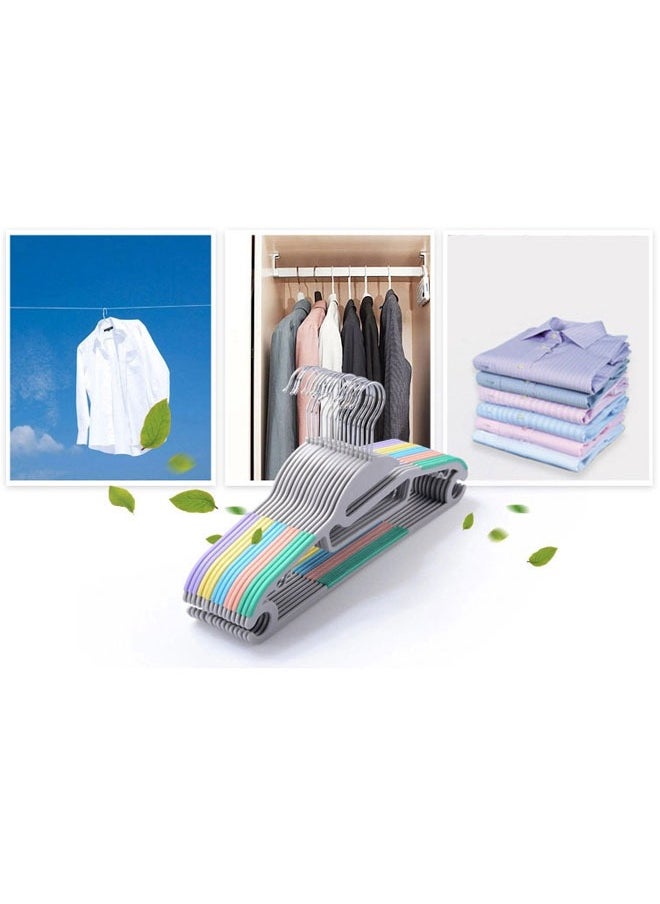 ZCM-HAPPY 20 Piece Wardrobe Hanger Set for Clothing Organization and Storage  - Image 4