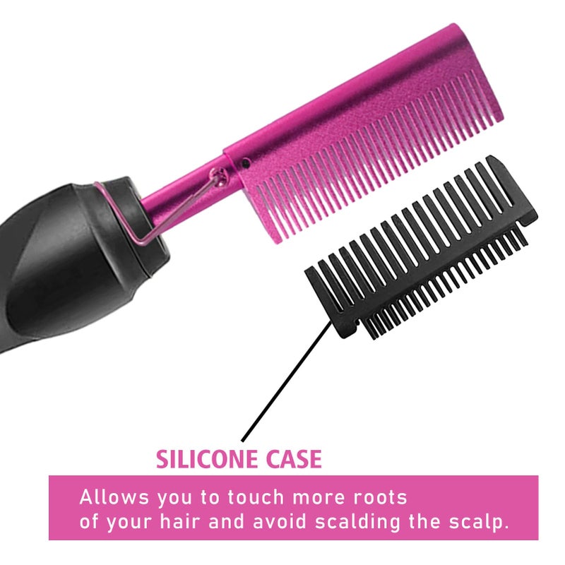 Goiple Hot Comb Hair Straightener for Natural Black Hair and Lace Front Wigs - Electric Heat Pressing Comb Set With Lace Melting Spray and Wig Glue Kit - Image 5