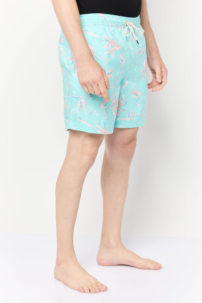 DOCKERS Men 7 Inseam Allover Print Board Shorts, Multicolor - Image 4