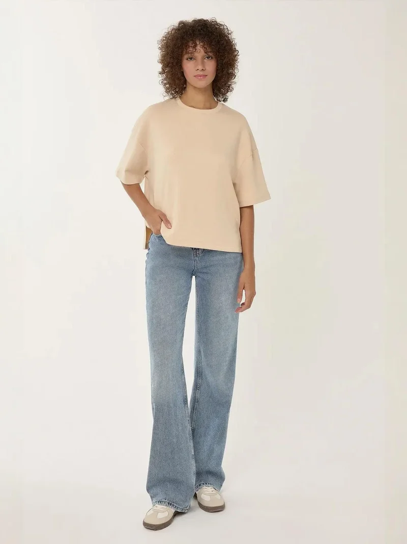 HICCUP Relaxed Fit Short Sleeve Viscose T-Shirt