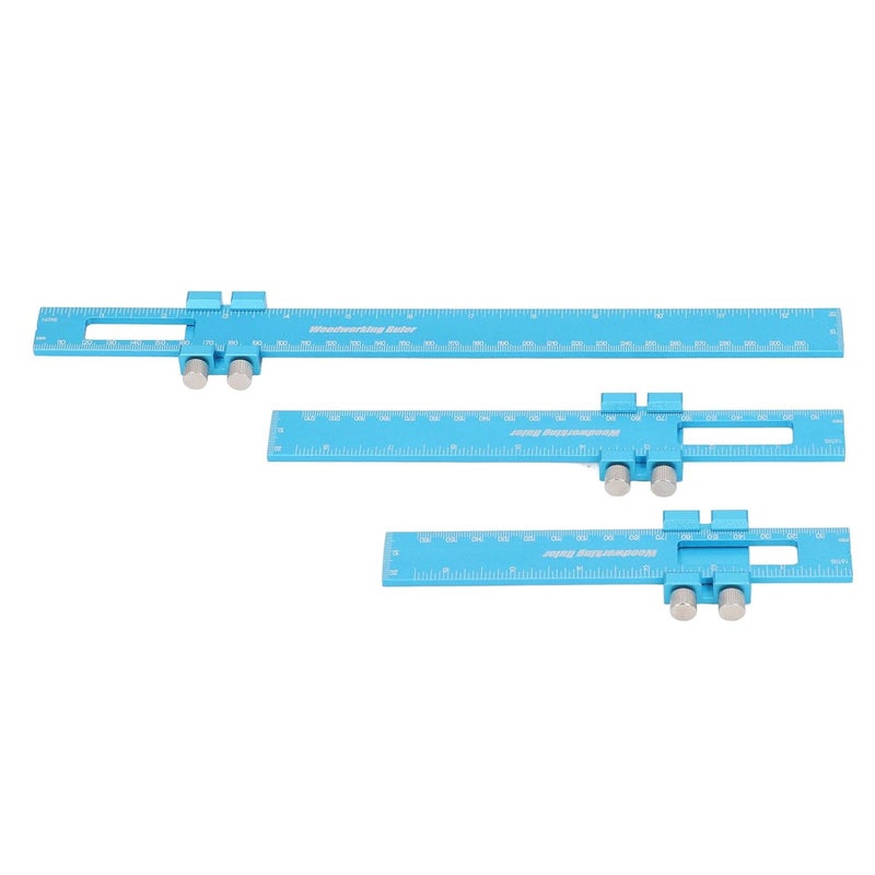 Aluminum Alloy T Type Scribing Ruler Multifunctional Marking Tool for DIY Furniture Carpentry - Image 2