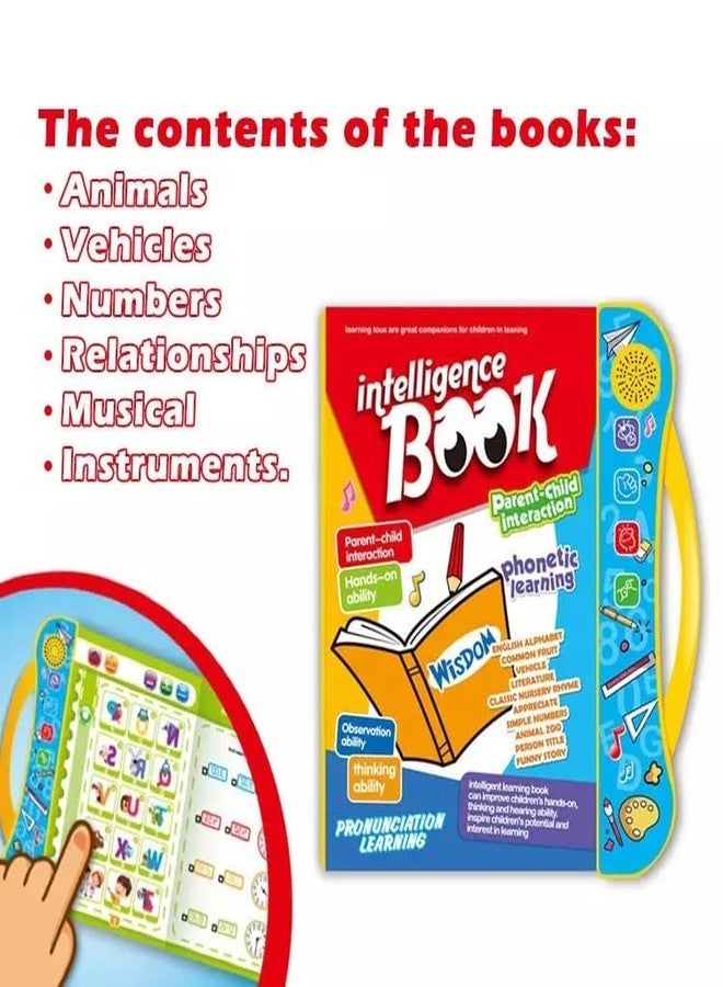 SAMVARDHAN Interactive Children Book -Musical English Educational Toy Phonetic Learning for 3 + Year Kids, Boys, Toddlers (Multi-Color) (E Book 1) - Image 4