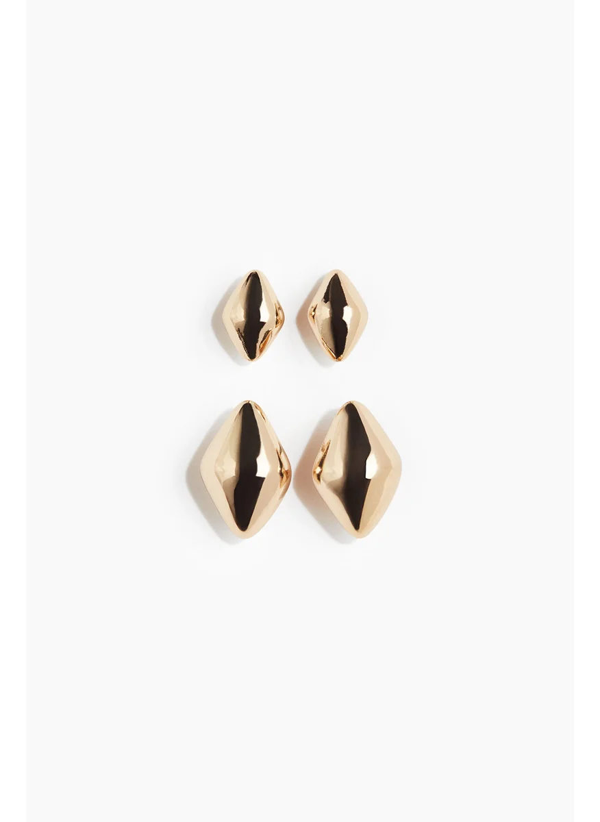 اتش اند ام 2 Pairs Dome Earrings