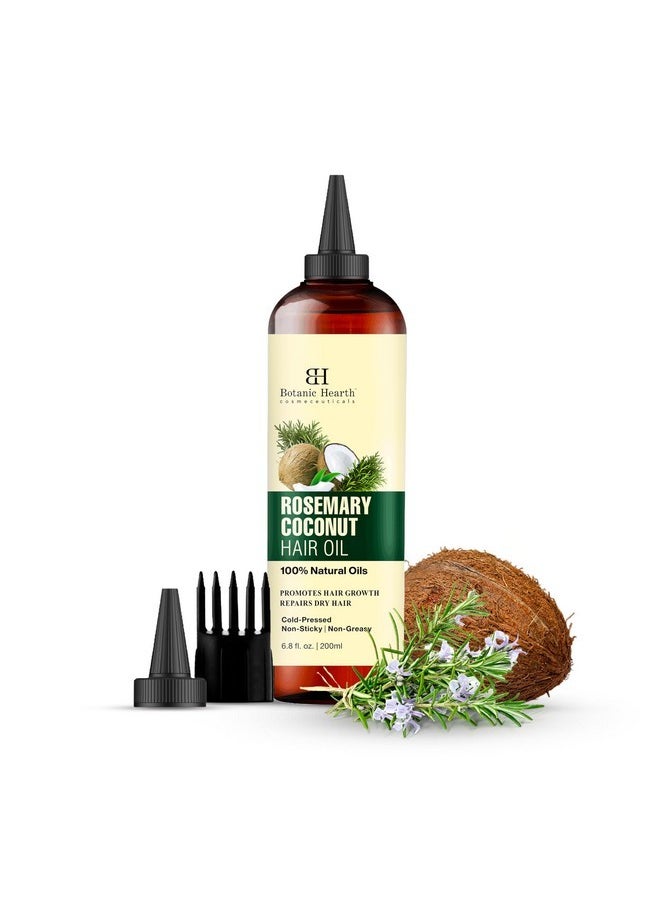 Botanic Hearth Botanic Hearth Rosemary, Coconut & Avocado Hair Oil with Biotin (6.7 fl oz) | Nourishing Hair Growth & Strengthening Formula | Promotes Healthy, Shiny Hair | Suitable for All Hair Types  - Image 1