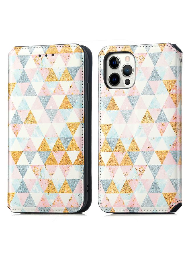 Zaboon Case For iPhone 11 Pro Max Colored Drawing Magnetic Horizontal Flip PU Leather Case with Holder & Card Slots & Wallet - Image 2