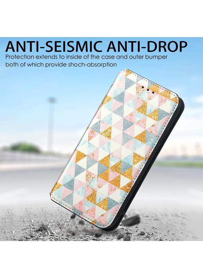 Zaboon Case For iPhone 11 Pro Max Colored Drawing Magnetic Horizontal Flip PU Leather Case with Holder & Card Slots & Wallet - Image 5