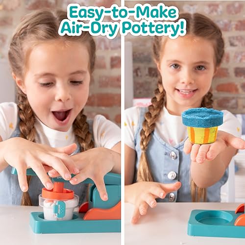 Made By Me Sand Dough Sculpt Paint Creations Pottery Press Sand Dough Bowl Kit Paint Create Your Own Pottery MessFree Pottery Kit for Kids Great Arts Craft Activity for Ages 6 7 8 9 - Image 5