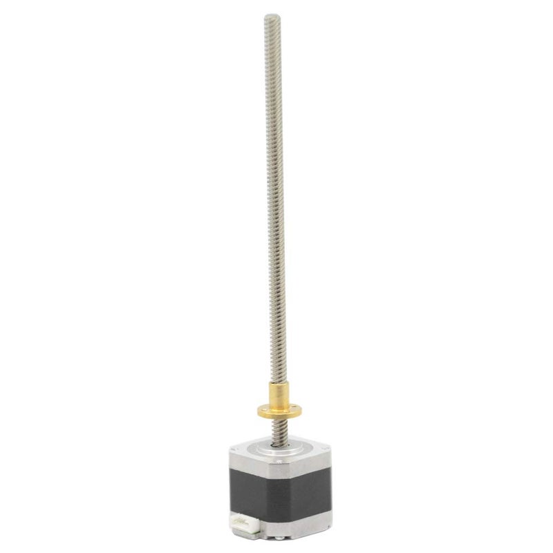 Iverntech NEMA 17 Stepper Motor with Integrated 210mm T8 Lead Screw for RepRap Prusa i3 3D Printers Z Axis or CNC Machine - Image 1