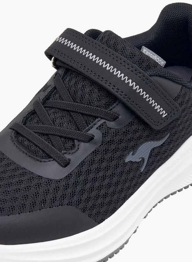 Kangaroos Black Boys Hook & Loop School Sports Shoes for Men | Best Price UAE