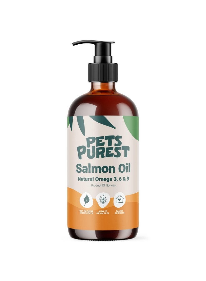 الحيوانات الأليفة أنقى زيت السلمون الأكثر نقاءً للكلاب والقطط والخيول والقوارض والحيوانات الأليفة - 32 أونصة سائلة 100% نقية من الدرجة الغذائية الممتازة - مكمل غذائي طبيعي من أوميجا 3 و6 و9 - يعزز صحة الفراء والجلد والمفاصل والدماغ - Image 1