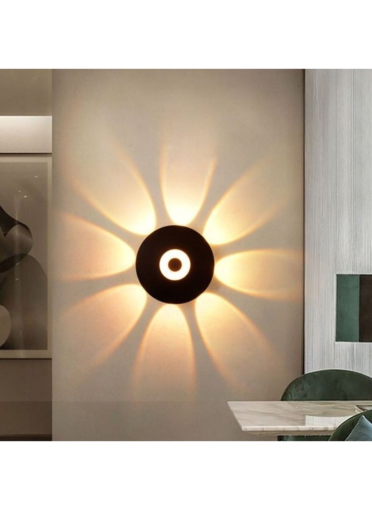 Full Reyon 7 Watt LED Luminaire with Full Rayon Decorative Light Pattern, 3000K Daylight, Modern and Stylish LED Sconce for Indoor and Outdoor  - Image 5