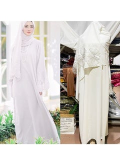KUYING Muslim Women's Robe And Headscarf Set 
