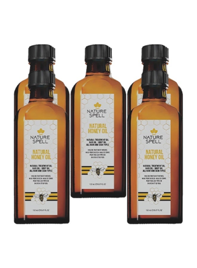 نايتشر سبيل 5 قطع زيت العسل الطبيعي للشعر والجسم لجميع أنواع الشعر والبشرة 150 مل - Image 1
