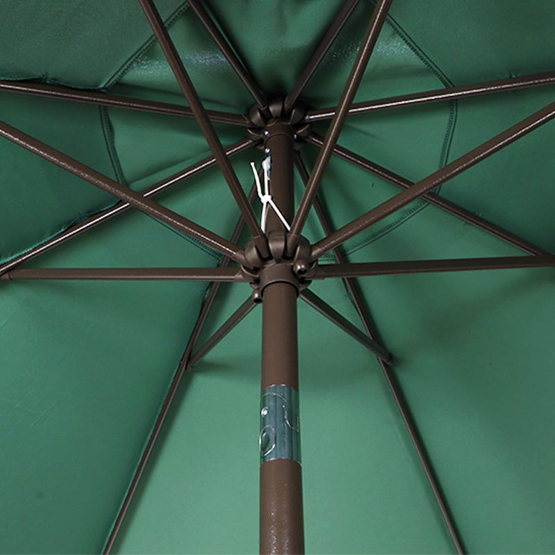 Blissun 9FT Patio Umbrella, Outdoor Table Umbrella, Yard Umbrella, Market Umbrella with 8 Sturdy Ribs, Push Button Tilt and Crank, Seaglass - Image 3