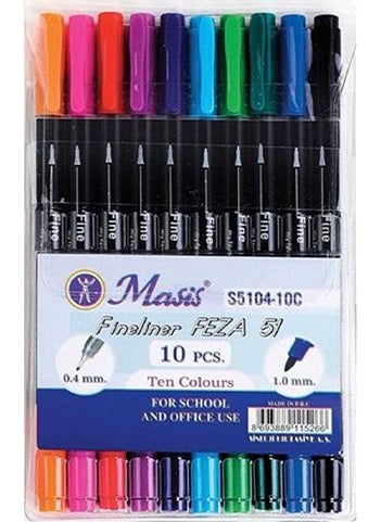 Fineliner Double Tip Feza Pen 10 Pack - pzsku/Z34DFE4CC179D769A826AZ/45/_/1725791107/3b962af7-bf36-428d-a3cb-8e86fa40dc6f