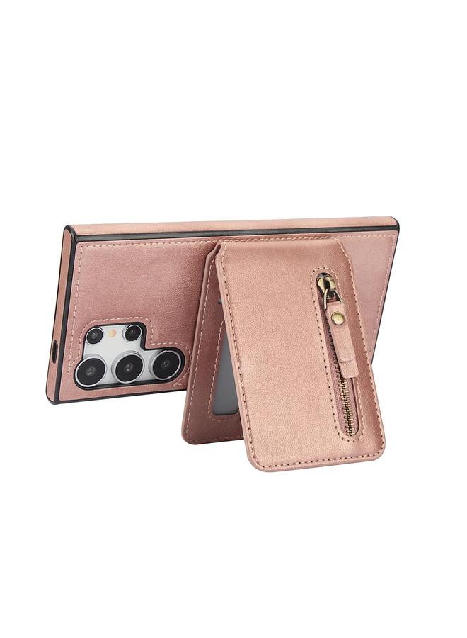 اس-توب جراب لهاتف Samsung Galaxy S25 Ultra 5G، مزود بسحاب ومحفظة من الجلد مع غطاء خلفي من MagSafe - Image 3