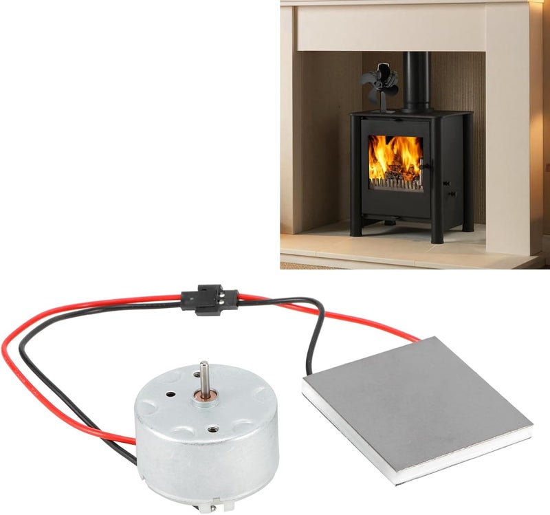 Fireplace Fan Generator Seat Useful Practical Spare Accessories 1 X Generator Seat 1 X Motor for Home and Commercial Use - Image 4