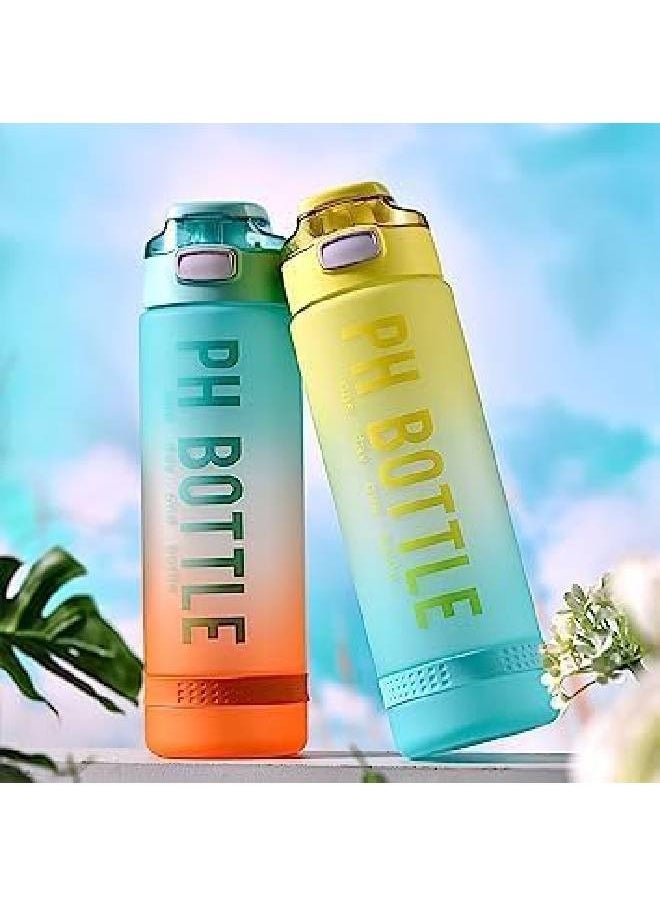 Generic 1L Sports Water Bottle for Travel, Fitness, Outdoor Sports, Home and School (Multicolor)  - Image 2