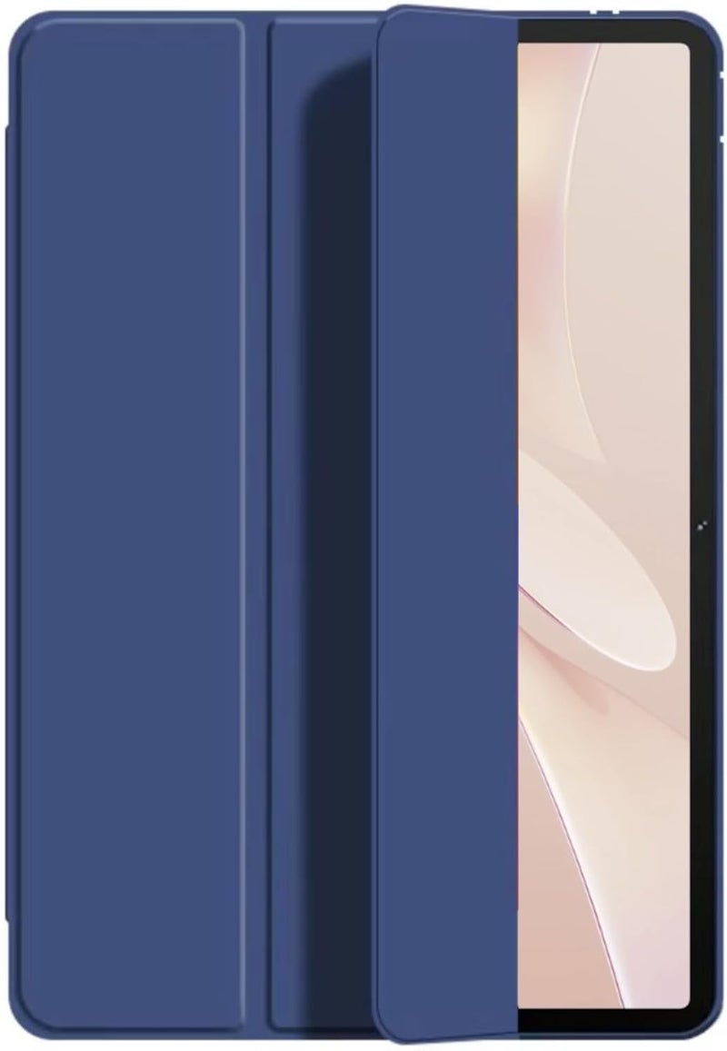 Vurtboly غطاء Vurtboly متوافق مع جهاز Huawei MatePad 12X 12 بوصة 2024، حافظة ثلاثية الطي رفيعة، حماية من الصدمات بتصميم قرص العسل من TPU مع حامل متين وغطاء إيقاظ/إسبات تلقائي لجهاز Huawei MatePad 12X 12 بوصة 2024 (أزرق) - Image 1